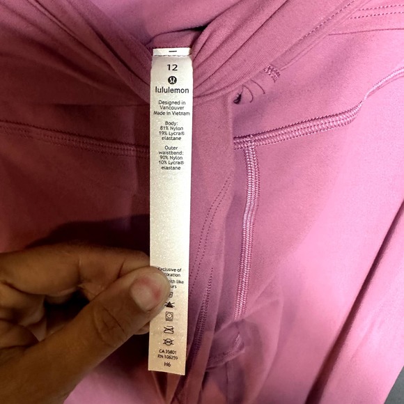 Lululemon Women's Align Wrap Waist Pant 28"  Moss Rose Size 12 NWT - Picture 8 of 9
